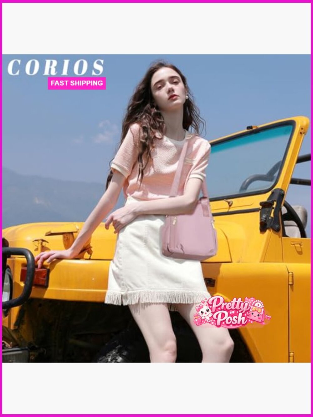 Waterproof Nylon Crossbody Bag with Multi Pockets Top Handle - Picture 2 of 6